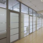 Алюминиевая перегородка из стеклопакета GFTD593